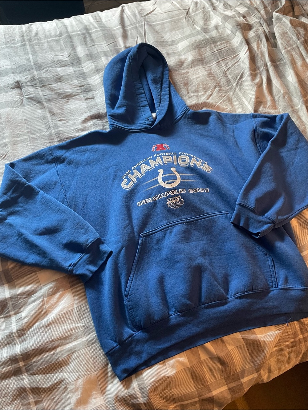 Nike Blue Indianapolis Colts Champions Crewneck Hoodie